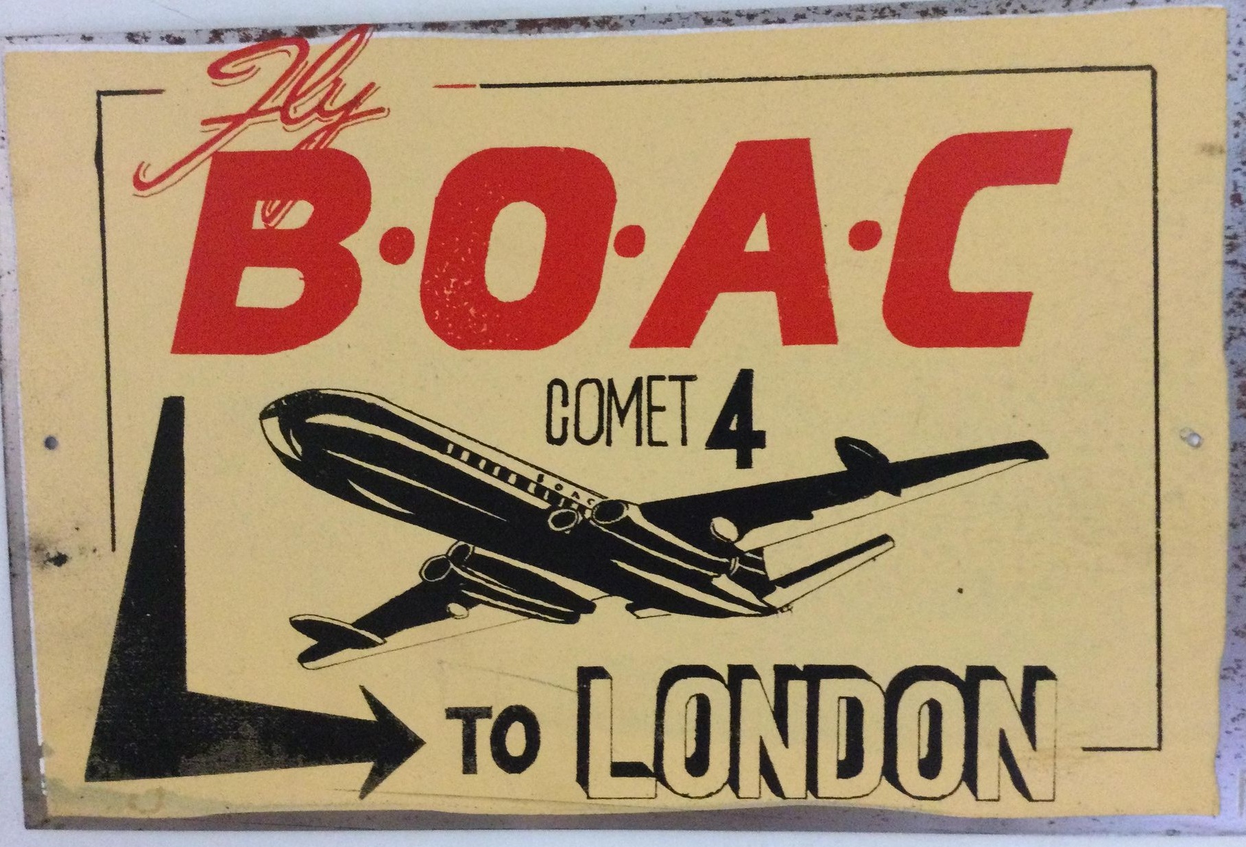 BOAC Comet 4 – Rusty Aviation Tin Signs